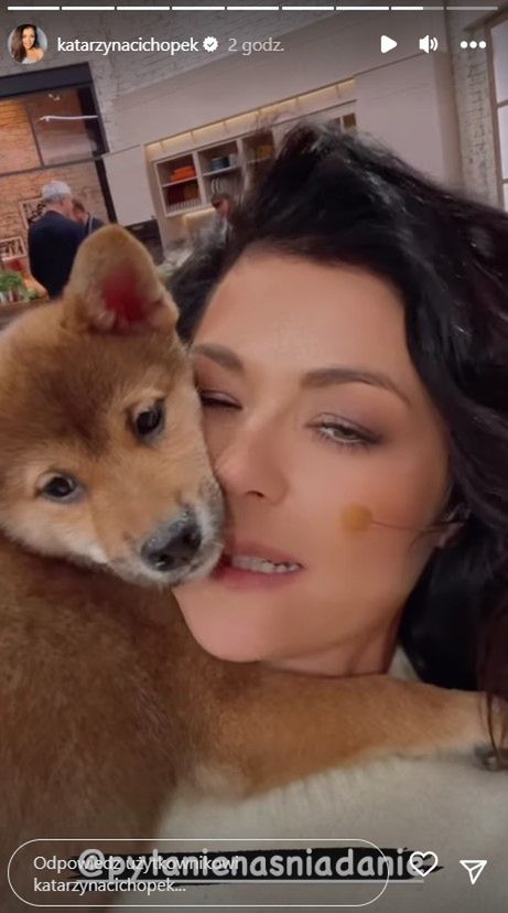 Kasia Cichopek z psem