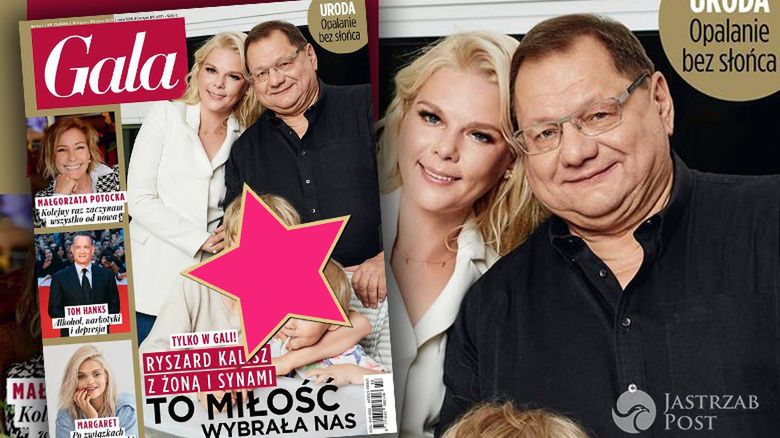 Ryszard Kalisz pochwalił się synami na okładce Gali