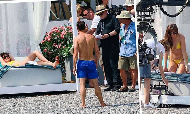 Dakota Johnson w bikini, a Jamie Dornan... Oto nowe zdjęcia z planu filmu "Ciemniejsza Strona Greya"