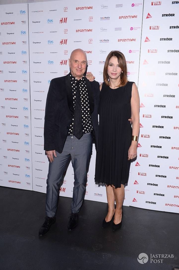Grażyna Wolszczak i Cezary Harasimowicz - premiera spektaklu Pozytywni, 2015