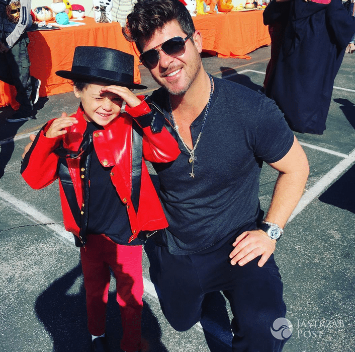Robin Thicke z synem - Instagram