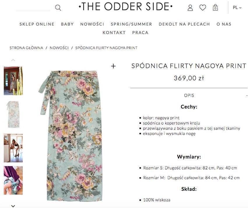 The Odder Side – spódnica Anny Lewandowskiej