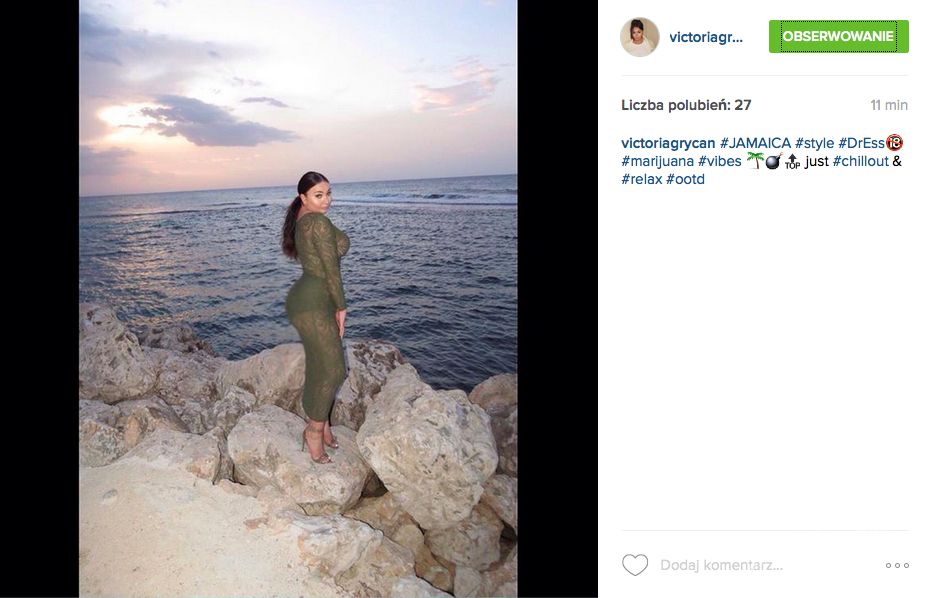 Wiktoria Grycan na Jamajce