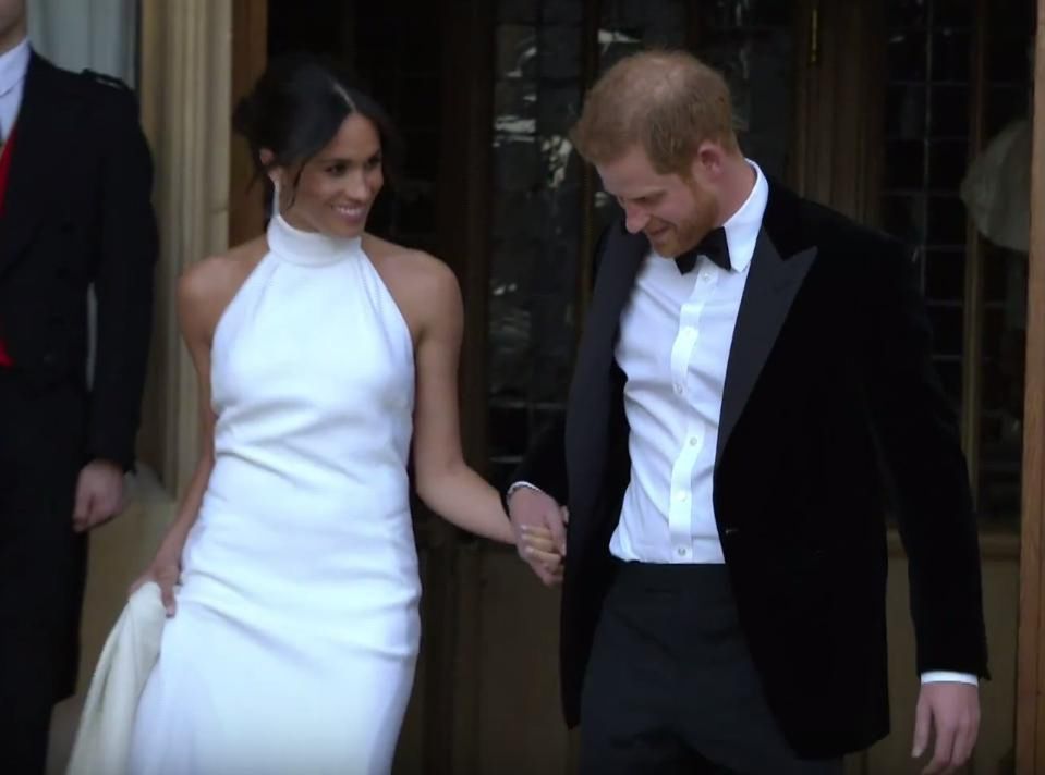 Meghan Markle w drugiej sukni ślubnej