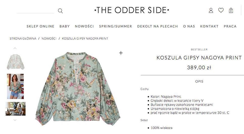 The Odder Side – koszula Anny Lewandowskiej