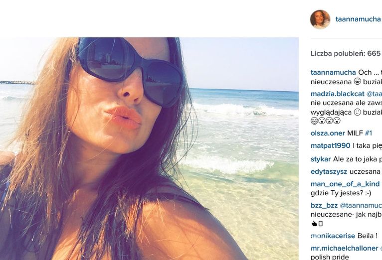 Anna Mucha na wakacjach /Instagram @taannamucha