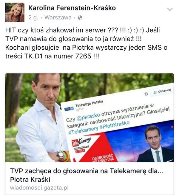 Wpis Karoliny Ferenstein-Kraśko