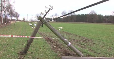 Wichury na północy kraju. “Jedno z powalonych drzew uszkodziło samochód ciężarowy”