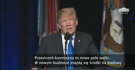 Donald Trump zapowiedział budowę kosmicznego systemu antyrakietowego