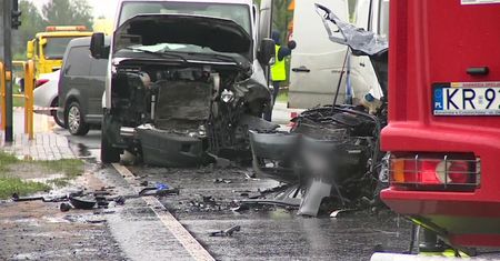 Wypadek na obwodnicy Oświęcimia. Jedna osoba nie żyje, a dwie trafiły do szpitala
