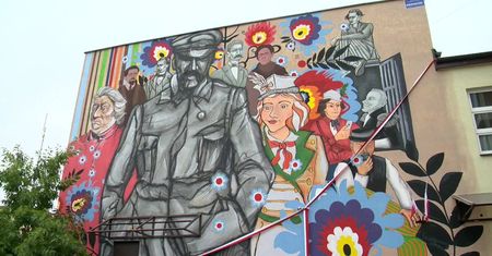 Mural na 100-lecie niepodległości w Wasilkowie
