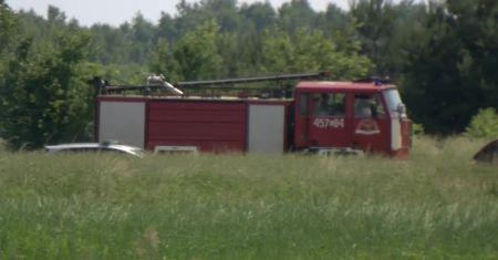 Dwie osoby zginęły w wypadku awionetki w Bobrownikach