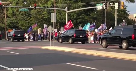 Chory na Covid-19 D. Trump opuścił szpital. Z samochodu pozdrawiał swoich fanów