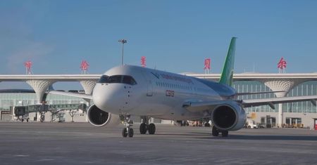 Chiński samolot pasażerski C919 rozpoczął loty testowe w niskich temperaturach
