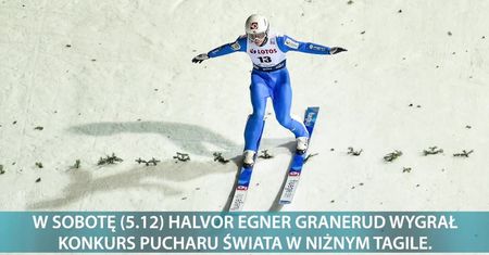 Halvor Egner Granerud wygrał konkurs w Niżnym Tagile i został liderem Pucharu Świata. Aleksander Zniszczoł zajął szóste miejsce
