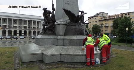 Pomnik Kościuszki w Warszawie zdewastowany “w geście solidarności” z Afroamerykanami