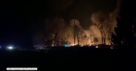 Pożary w Oregonie przyczyną eksplozji przy autostradzie