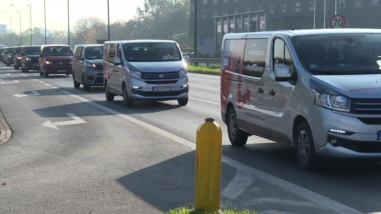 Protest przewoźników w Krakowie. Przedstawili swoje postulaty