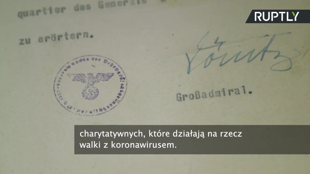 Ostatni list Hitlera na charytatywnej aukcji na rzecz walki z koronawirusem