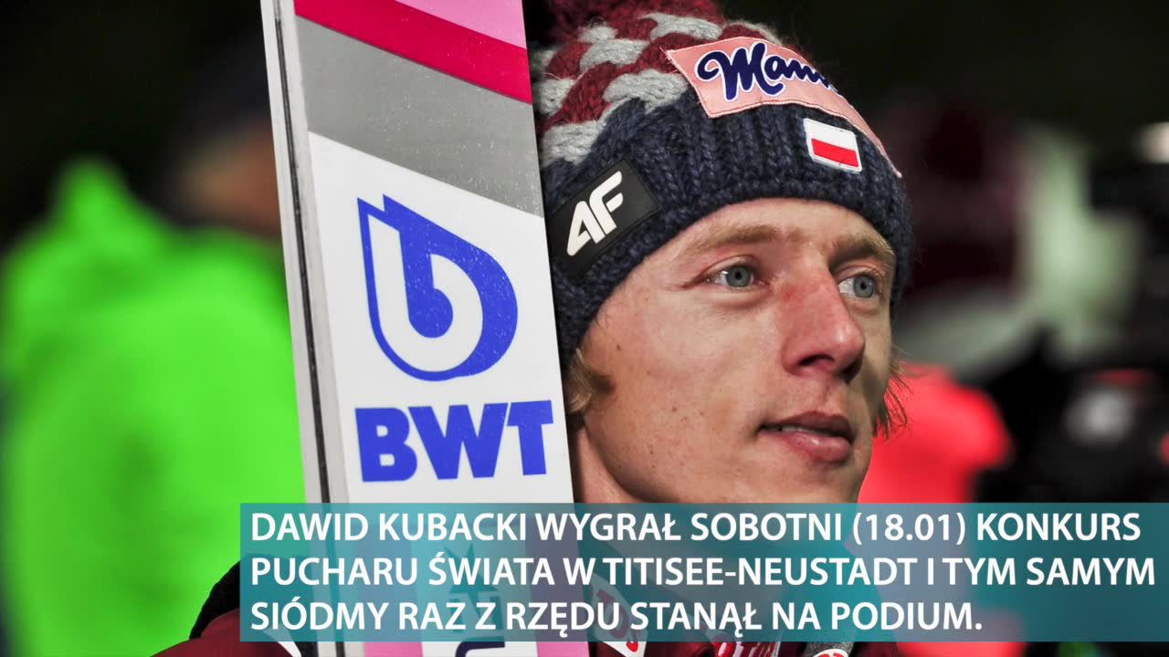 Dawid Kubacki wygrał konkurs w Titisee-Neustadt i siódmy raz z rzędu stanął na podium