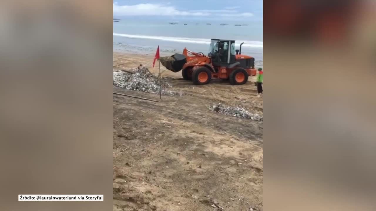 Morze śmieci na plaży na Bali. Wyrzucił je ocean