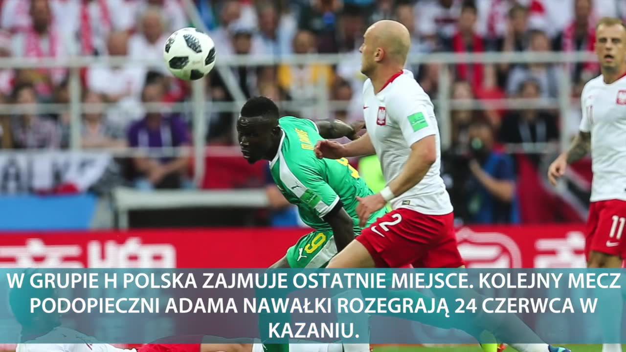 Nie tak miało to wyglądać. Reprezentacja Polski przegrała z Senegalem 1:2 w swoim pierwszym meczu mundialu w Rosji