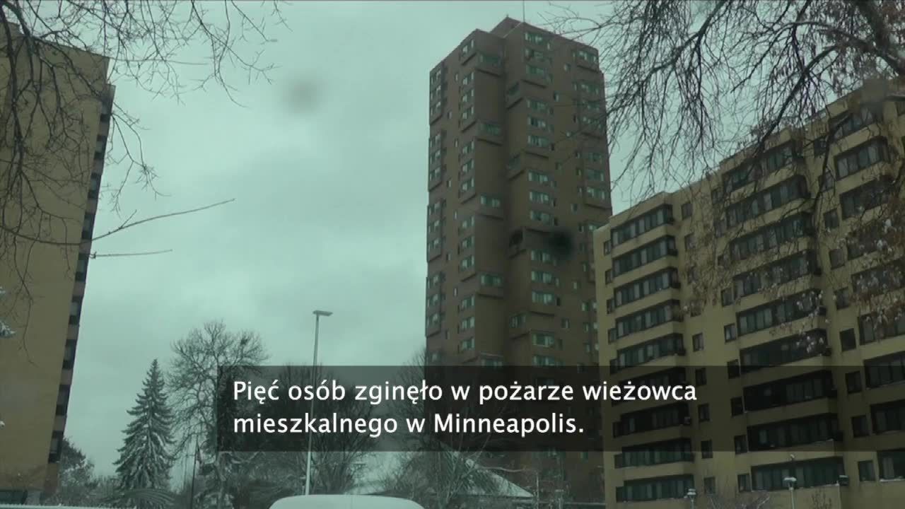 Pięć osób zginęło w pożarze wieżowca mieszkalnego w Minneapolis