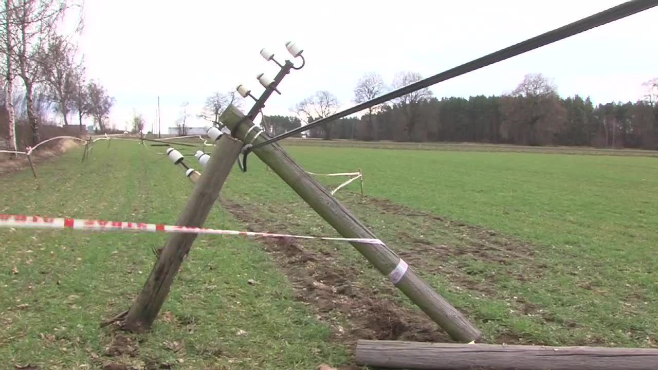 Wichury na północy kraju. “Jedno z powalonych drzew uszkodziło samochód ciężarowy”