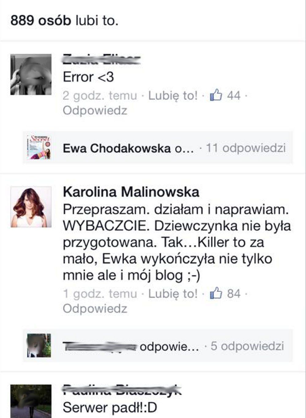 Wpis Karoliny Malinowskiej