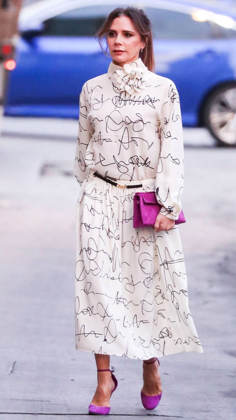 Elegancka Victoria Beckham w drodze do Jimmy Kimmel Live!