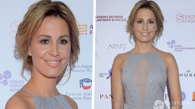 Agnieszka Hyży na balu Gwiazdy Dobroczynności 2017. Stylizacja 2017 - suknia: Viola Piekut