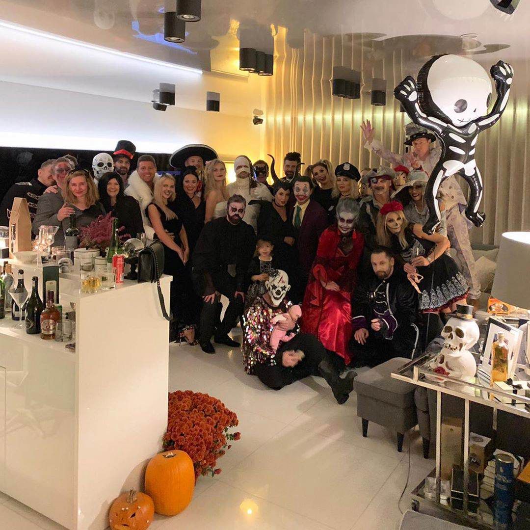Małgorzata Rozenek i Radosław Majdan impreza na Halloween 2019