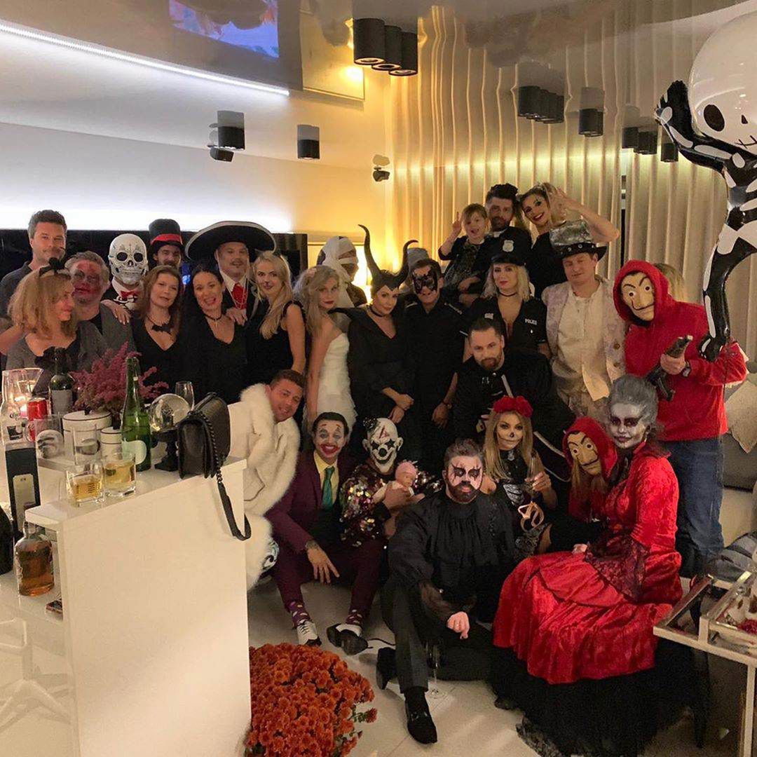 Małgorzata Rozenek i Radosław Majdan impreza na Halloween 2019