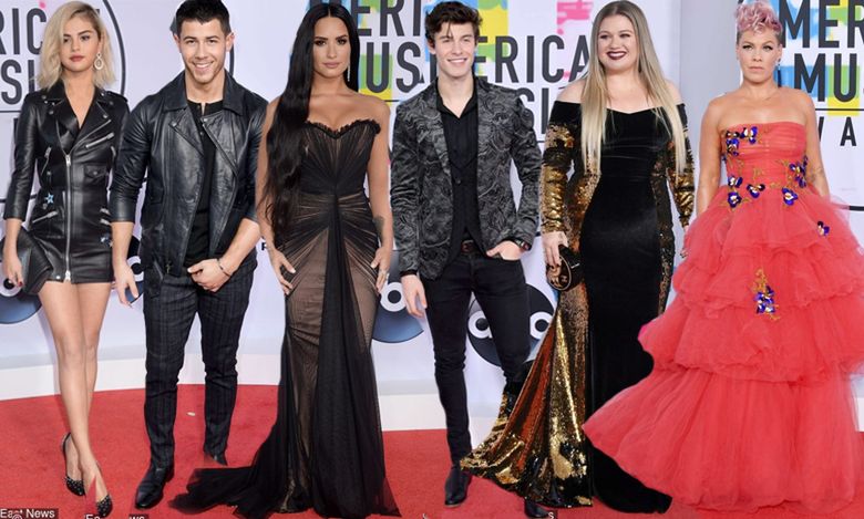 Plejada gwiazd na American Music Awards 2017: Selena Gomez, Pink, Demi Lovato, Kelly Clarkson, Shawn Mendes