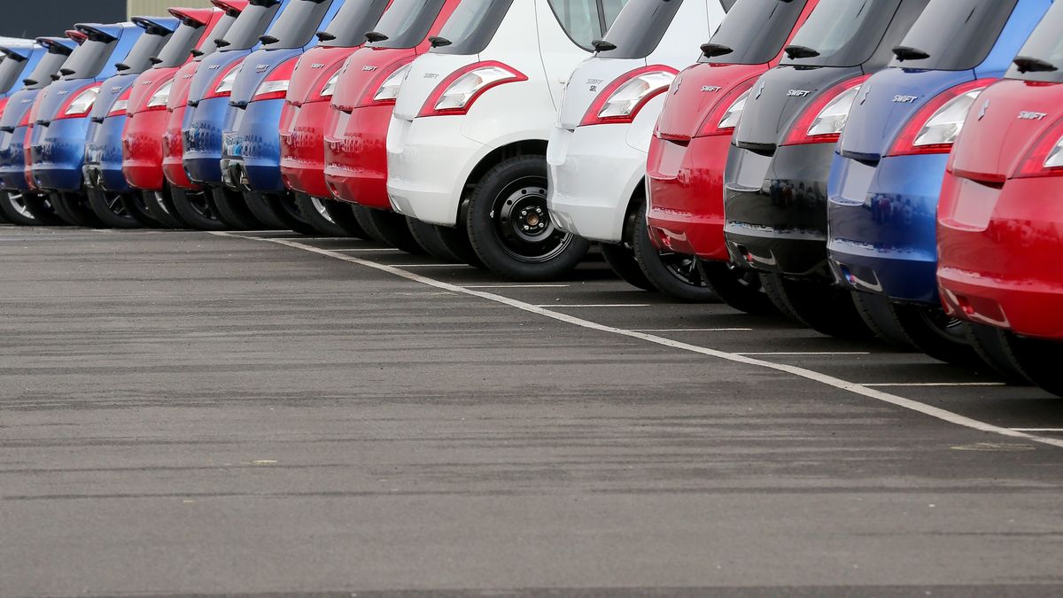 Hundreds of new cars are parked up after import and export at Grimsby Docks on March 9, 2016 in Grimsby, United Kingdom. The United Kingdom, a member of the European Union (EU), an economic and political partnership involving 28 European countries which allows members to trade together in a single market, will on June 23 hold a referendum to decide whether or not to remain part of the EU.