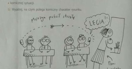 "Murzyn puścił strzałę". Takie zadanie figuruje w podręczniku do polskiego