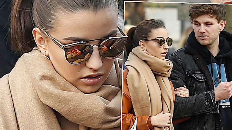 Julia Wieniawa i Antek Królikowski na cmentarzu