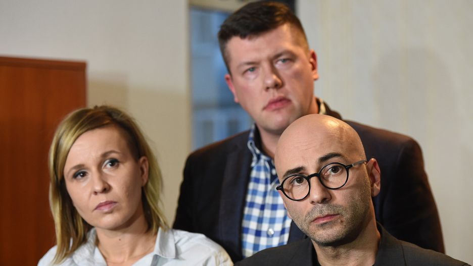 Do Sejmu kandydują: Magdalena Filiks, Jarosław Marciniak i Radomir Szumełda z KOD