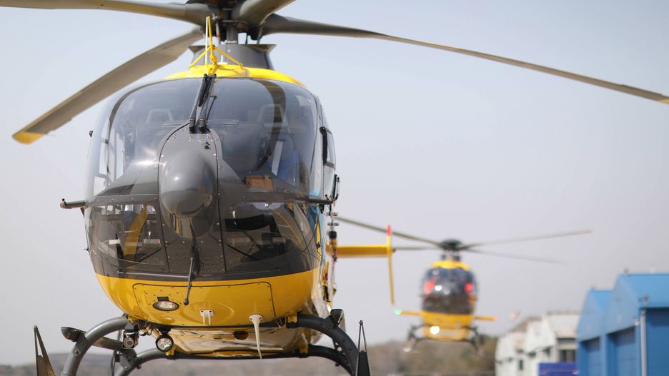 Mężczyznę przetransportowano do szpitala śmigłowcem LPR