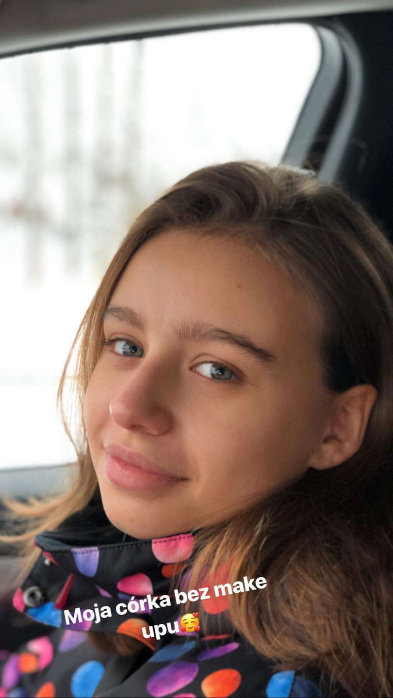 Oliwia Bieniuk bez makijażu