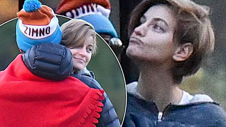 Renata Kaczoruk w parku z partnerem