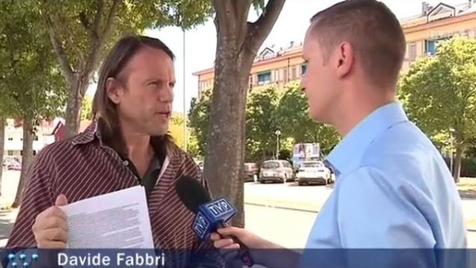 Włoch Davide Fabbri w wywiadzie dla "Wiadomości TVP".