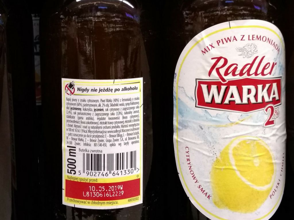 warka radler cytrynowa