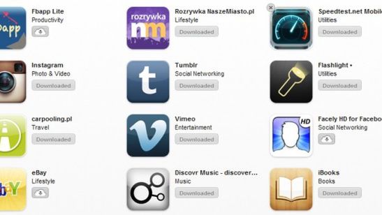 Usuwanie aplikacji z listy zakupionych na iOS 1