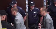 Policjanci prowadzą Dariusza K. do sądu!