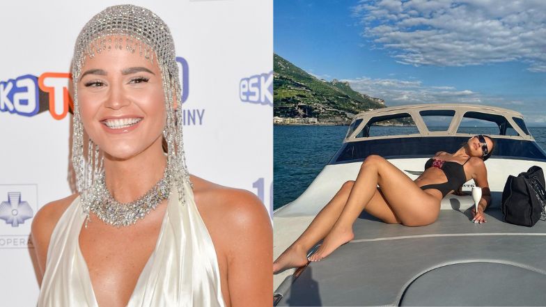 Honorata Skarbek pręży się na słońcu 