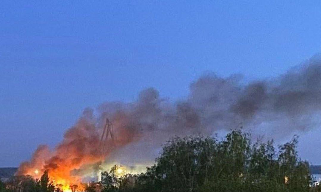 Explosions ignite fires at Russian oil facilities amid drone attacks