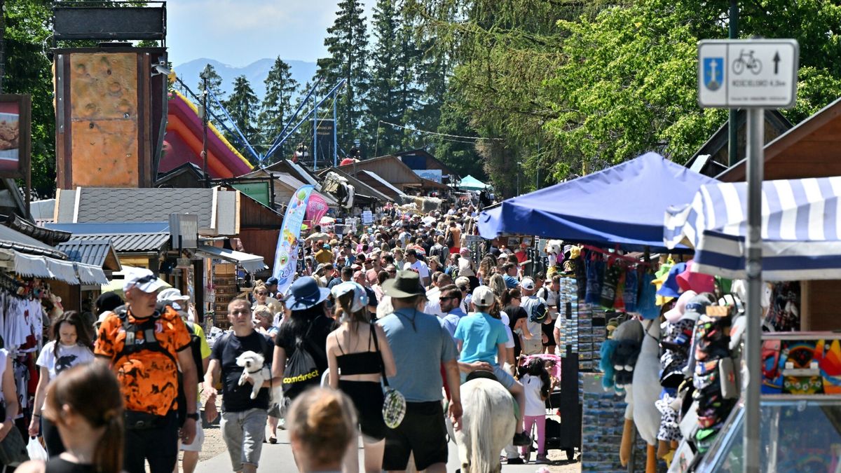 T?oczny weekend w Tatrach
Fot. Pawel Murzyn/East News,  Zakopane, 08.07.2023. Sezon letni w Zakopanem. N/z turysci na Gubalowce.
Pawel Murzyn