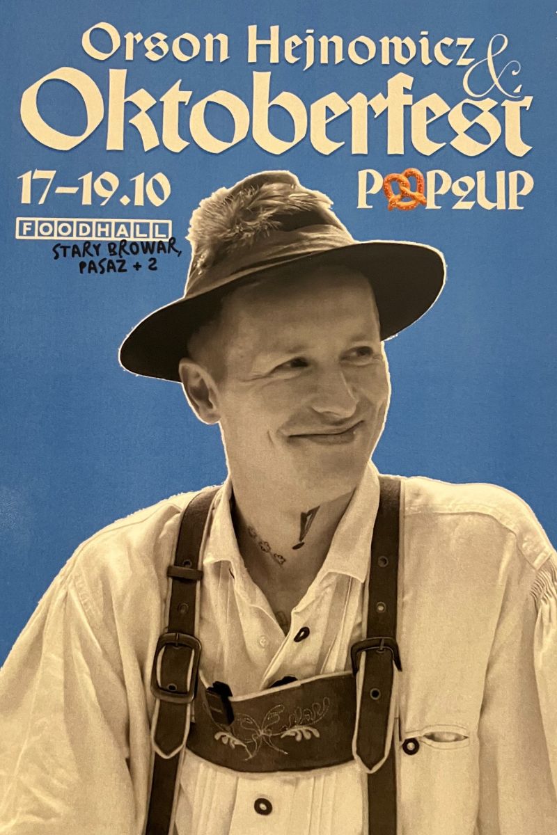 Plakat promujący wydarzenie Orsona Hejnowicza