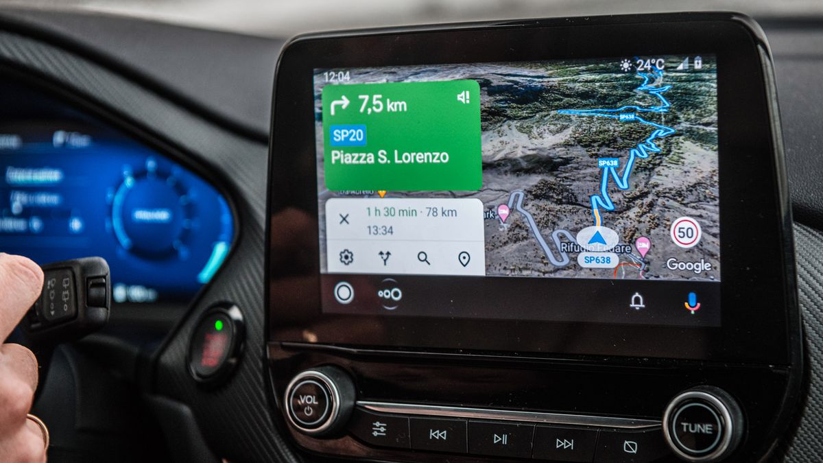Android Auto na ekranie Forda Pumy ST
